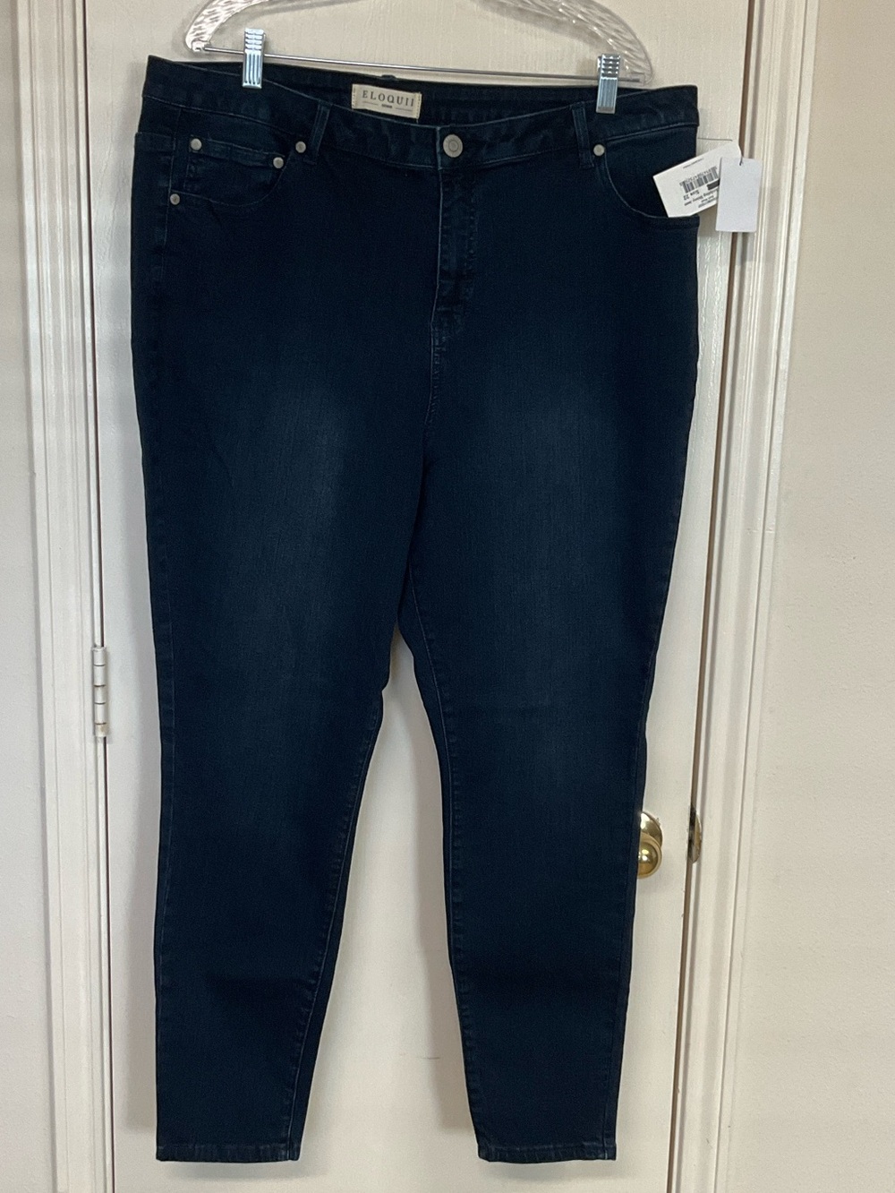 Eloquii Dark Olivia Indigo Skinny Jeans
